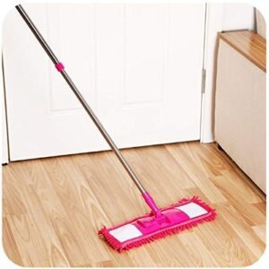 Close-up of microfiber mop pad