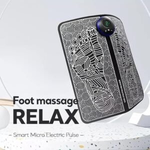 Electric foot massage mat with multiple intensity settings