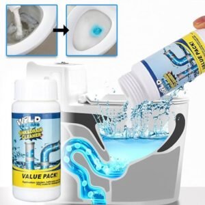 Non-corrosive powder safe for pipes and septic systems.