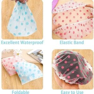 Free-size shower cap for all hair types.