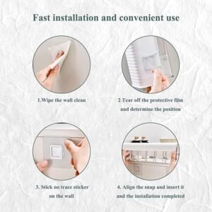 "Wall-mounted punch-free organizer for socks and underwear"