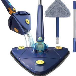 360° rotatable floor cleaner mop with adjustable stainless steel handle.