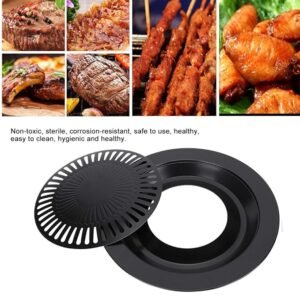 "Cast iron roasting grill pan for oven use"