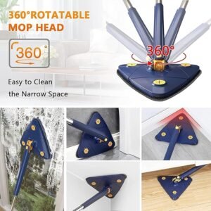 Push-pull mop with easy wringing mechanism.
