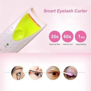 Reusable Electric Eyelash Curler with Comb Design"