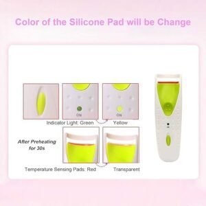 "Portable Electric Eyelash Curler for Travel"