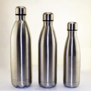 1000 ml stainless steel water bottle, leak-proof, rust-proof for gym, office, and travel