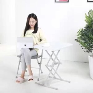 Compact laptop table design for small spaces