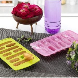 Long stick ice cube tray that fits perfectly in narrow water bottles.