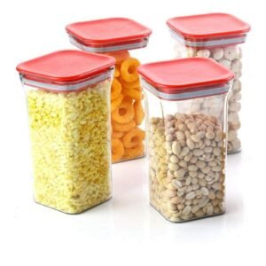 Kitchen Storage Container Set BPA Free, Stackable, and Leak Proof Food Storage Solutions for Pantry Organization