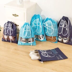 "Clear Plastic Shoe Bag with Zipper"