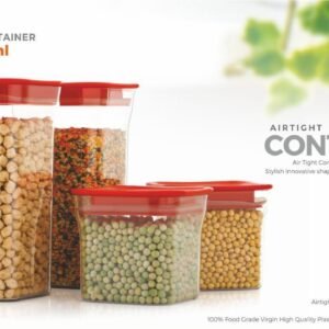 Airtight Taka Taka Kitchen Storage Container Set displayed in a bright kitchen