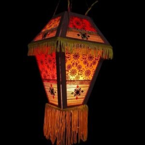 : Front view of Eco-Friendly Diwali Lantern by Infinite Inclinations