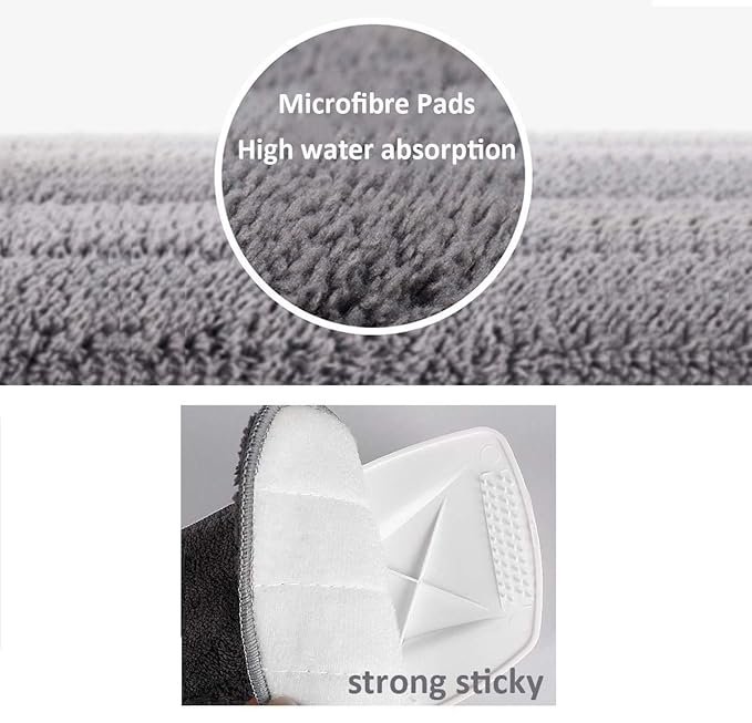 : Microfiber Pad Detail of OXO Spray Mop Close-up of OXO Microfiber Mop pad