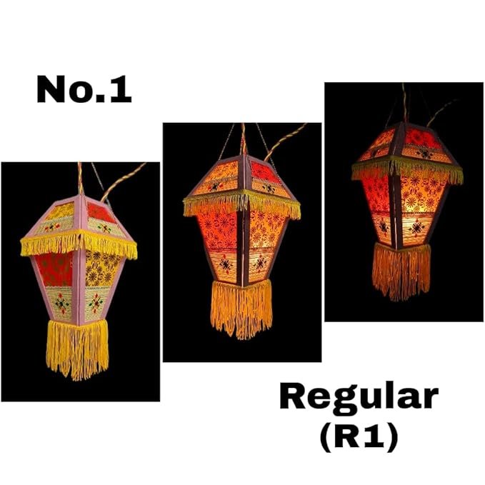 Diwali Lantern in Outdoor Setting Diwali Lantern displayed outdoors during the festival
