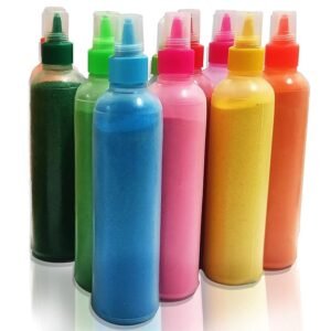 Stunning rangoli design made with CraftVatika colors