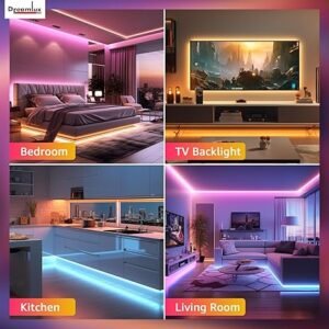 : "Multi-color LED strip light for room decor"