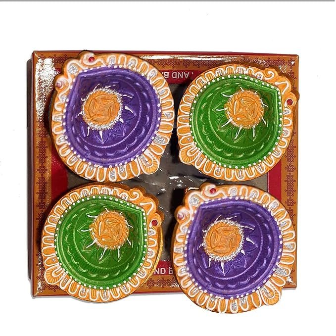 Diwali Puja Diyas – Handmade Decor Handmade clay diyas for traditional Diwali Puja decor