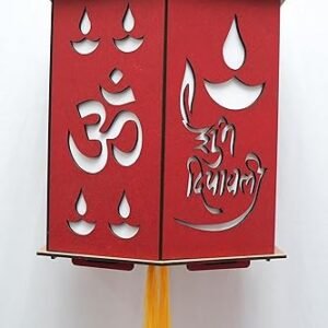 Foldable Akashkandil in festive colors