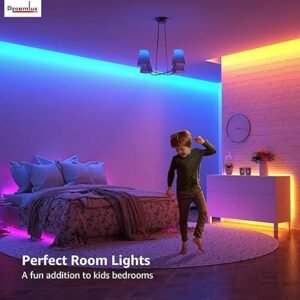 "Customizable RGB LED strip light for wall-mounted decor"