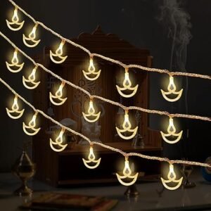 14 LED diya string lights for festive decor