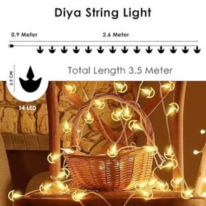 Energy-efficient LED diya lights for decoration