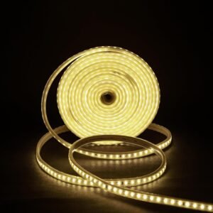 5 Meter LED Rope Light illuminating a cozy living room.
