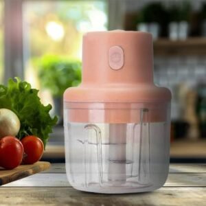 Compact cordless chopper displayed on kitchen countertop"