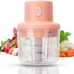 "Cordless electric chopper chopping vegetables"