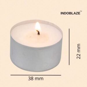 Set of 100 premium white tea light candles