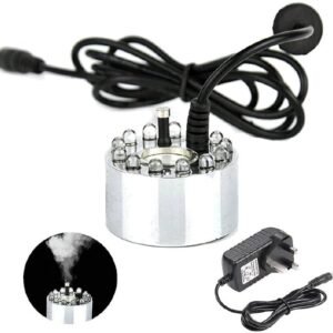 12 LED Ultrasonic Mist Maker Fogger with Adapter