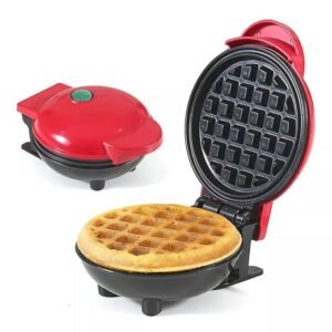 Mini Double Belgian Waffle Maker Non-Stick & Easy Clean