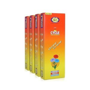 Cycle Three in One Agarbatti -Pack of 4 (250g Each) | Floral, Woody & Lily Fragrances
