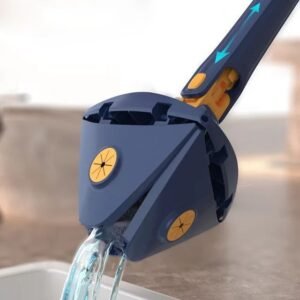360° Spin Flat Mop – Triangle Self-Wringing Design