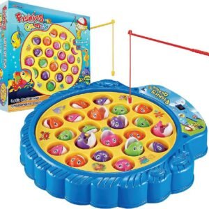 Rotating Fishing Game Toy Set – 21 Fish & 4 Poles