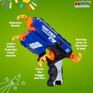 GY7037 soft bullet gun with foam darts for safe indoor and outdoor target shooting fun for kids