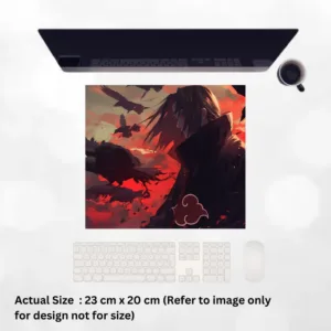 🖤 Itachi with Crows Naruto Mouse Pad (20x23 cm)