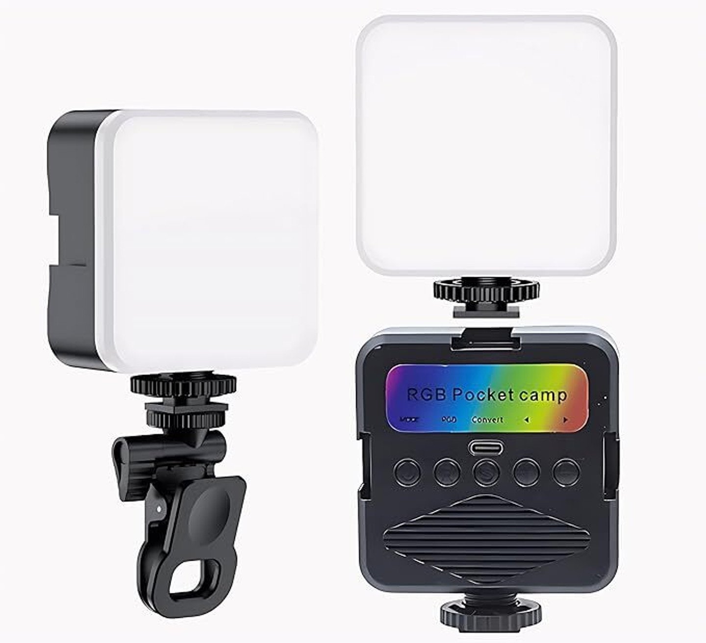 ZIRAK Pocket Size RGB LED Video Light Rechargeable Camera Light for Creators 800 lx Camera LED Light (Batteries Included) (4)