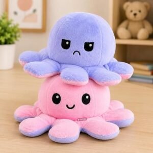 Toy Octopus Plushie Reversible Soft Toys for Kids | Plush Soft Toys for Baby Boys and Girls| Best Gift | Octopus Soft Toy for Kids (Multicolor)