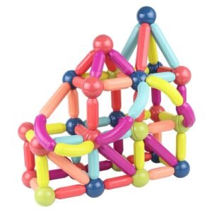 42 piece magnetic stick building blocks set for kids with colorful construction pieces for creative learning