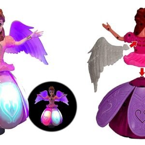 Angel girl musical dancing rotating toy with attractive multicolor design and interactive movement