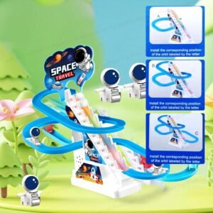 Astronaut Slide Toy Set with colorful space-themed design for kids