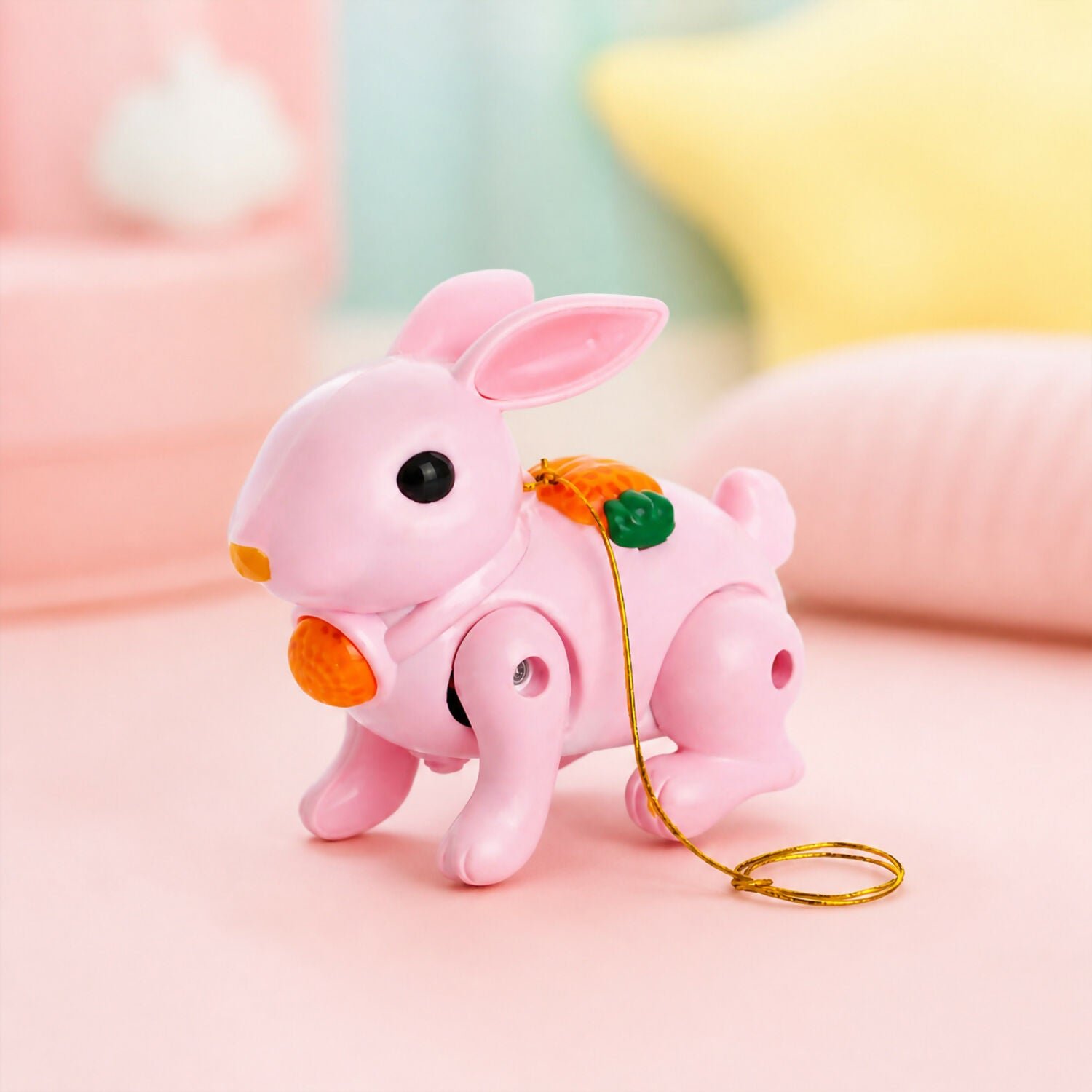 Crawling Rabbit Toy – Musical with Lights & Sounds for Kids – Pink (8)