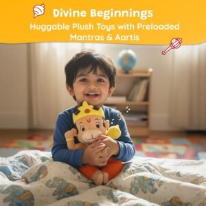 Divine mantra chanting Baby Hanuman toy with interactive devotional chanting and traditional design