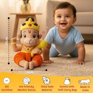 Divine mantra chanting Baby Hanuman toy with interactive devotional chanting and traditional design