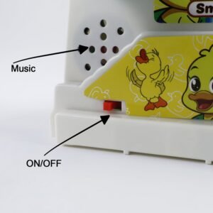 Colorful duck track toy for kids with moving duck figure and interactive track play set
