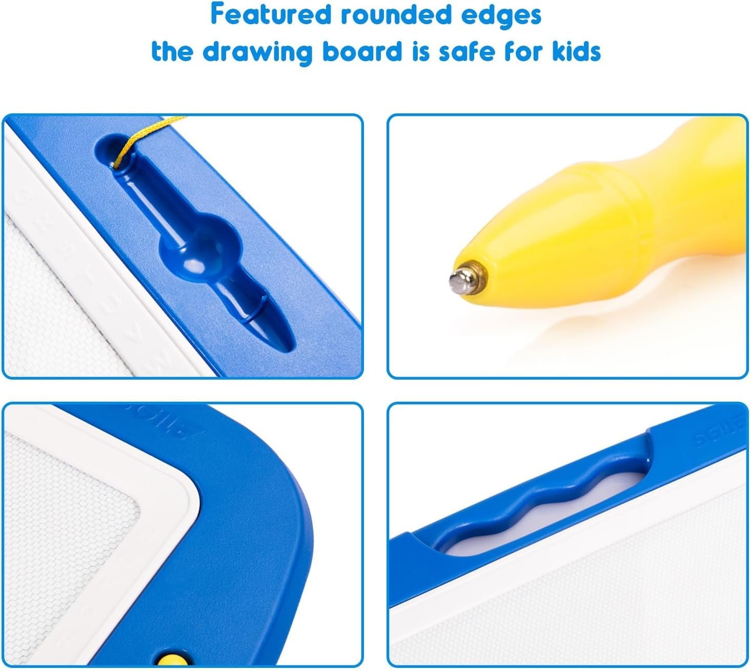 Magnetic Drawing Board, Toddler Girl Toys for 1-3 Year Old, Doodle Board A Etch Colorful Sketch Magnet Erasable Pad, Educational Learning Toys 3