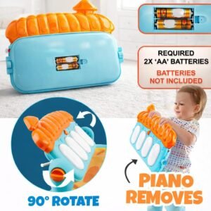 Colorful plastic piano baby toy with musical keys for kids